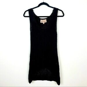 Philosophy Open Knit Weave Crochet Tank Top Long Line Size Medium